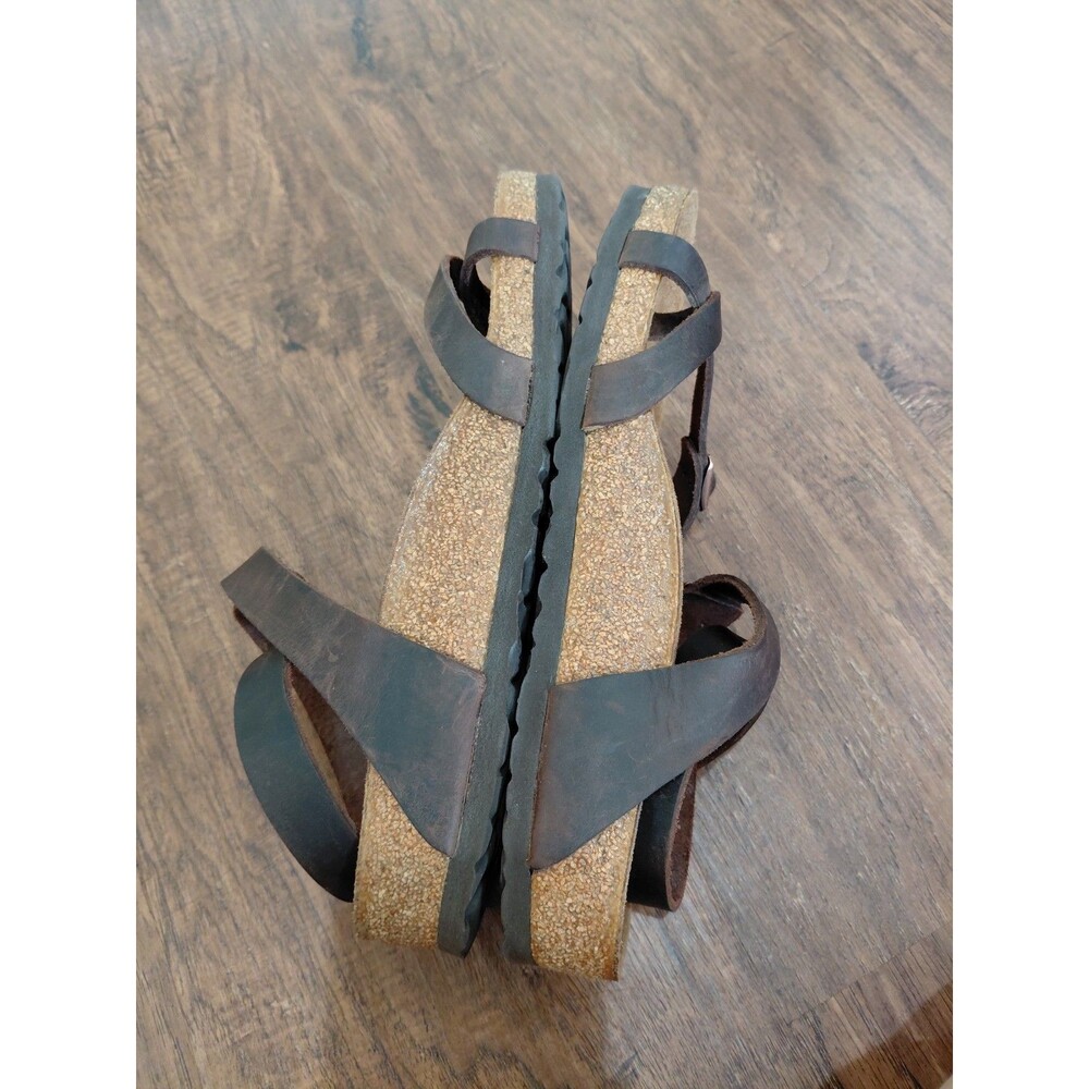 Birkenstock Yara Sandals – Oiled Leather, Habana Brown,Women Size 39EU 8US Regul - Picture 6 of 12